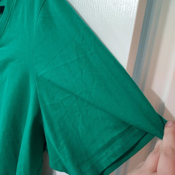 Lane Bryant Kelly Green Classic Perfect Sleeve Tee in Size 26/28 4X - Picture 6 of 8